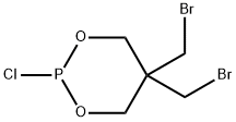 5,5-bis(bromomethyl)-2-chloro-1,3,2-dioxaphosphorinane 结构式