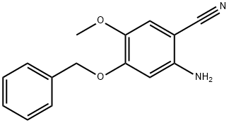 2-氨基-4-(苄氧基)-5-甲氧基苯甲腈 结构式