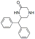 Piperazinone,  6-(diphenylmethyl)-  (9CI) 结构式