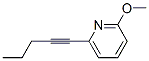 Pyridine, 2-methoxy-6-(1-pentynyl)- (9CI) 结构式