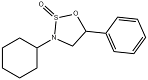 3-Cyclohexyl-5-phenyl-1,2,3-oxathiazolidine 2-oxide 结构式