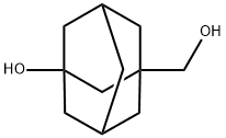 3-羟基-1-金刚烷甲醇 结构式