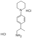 beta-Methyl-4-piperidinophenethylamine dihydrochloride 结构式