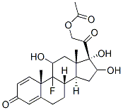 21-乙酰氧基-9Α-氟-11Β,16Α,17Α-三羟基孕甾-1,4-二烯-3,20-二酮 结构式