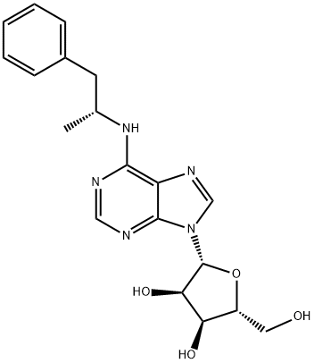 N6-(1-苯基-2-丙醇)腺苷 结构式