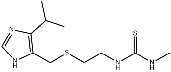 N-Methyl-N'-[2-[[(5-isopropyl-1H-imidazol-4-yl)methyl]thio]ethyl]thiourea 结构式