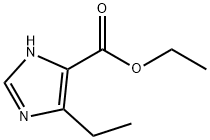 4-乙基-1H-咪唑-5-甲酸乙酯 结构式