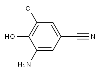 3-氨基-5-氯-4-羟基苯甲腈 结构式