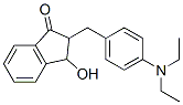 2-[[4-(diethylamino)phenyl]methyl]-3-hydroxyindan-1-one 结构式