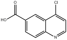 4-氯喹啉-6-甲酸 结构式