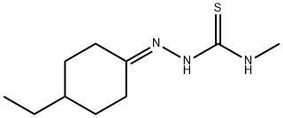 Hydrazinecarbothioamide, 2-(4-ethylcyclohexylidene)-N-methyl- (9CI) 结构式