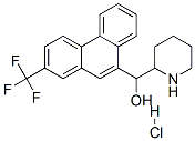 2-piperidyl-[2-(trifluoromethyl)phenanthren-9-yl]methanol hydrochlorid e 结构式
