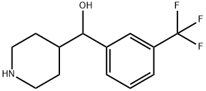 ALPHA-[3-(TRIFLUOROMETHYL)PHENYL]-4-PIPERIDINEMETHANOL 结构式
