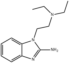 1-(2-二乙基氨基-乙基)-1H-苯并咪唑基-2-基胺 结构式