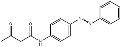 3-氧代-N-(4-苯基偶氮苯基)丁酰胺 结构式