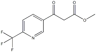 3-羰基-3-[6-三氟吡啶基]丙酸甲酯 结构式