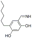 1,3-Benzenediol, 4-hexyl-6-(iminomethyl)- (9CI) 结构式