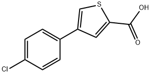 4-(4-氯苯基)-2-噻吩羧酸 结构式