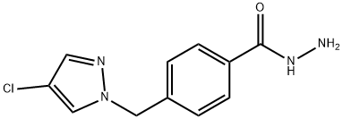 4-((4-氯-1H-吡唑-1-基)甲基)苯并HYDRAZIDE 结构式