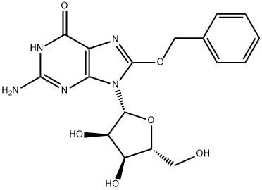 8-苄氧基鸟苷 结构式