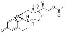 醋酸泼尼松龙环氧 结构式