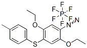 2,5-diethoxy-4-[(p-tolyl)thio]benzenediazonium hexafluorophosphate 结构式
