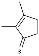 2,3-Dimethyl-2-cyclopentene-1-thione 结构式