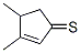 3,4-Dimethyl-2-cyclopentene-1-thione 结构式