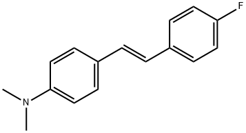 (E)-4-(2-(4-Fluorophenyl)ethenyl)benzenamine, N,N-dimethyl 结构式