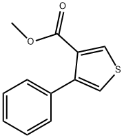 4-苯基噻吩-3-甲酸甲酯 结构式