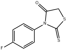 3-(4-FLUOROPHENYL)-2-THIOXO-1,3-THIAZOLAN-4-ONE 结构式