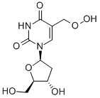 5-hydroperoxymethyl-2'-deoxyuridine 结构式