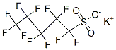 1,1,2,2,3,3,4,4,5,5,5-十一氟代-1-戊基磺酸钾 全氟代戊基磺酸钾 结构式