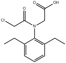 2-[(2-chloroacetyl)-(2,6-diethylphenyl)amino]acetic acid 结构式