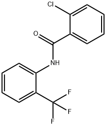 2-氯-N-[2-(三氟甲基)苯基]苯甲酰胺 结构式