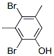 3.5-二甲基-2.4-二溴苯酚 结构式