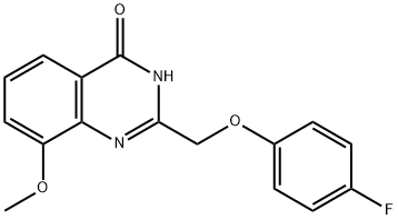 4(1H)-Quinazolinone,  2-[(4-fluorophenoxy)methyl]-8-methoxy-  (9CI) 结构式