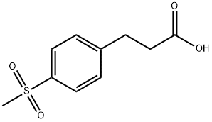 3-[4-(甲磺酰基)苯基]丙酸 结构式