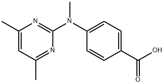 N-(4,6-二甲基嘧啶-2-基)-N-甲基-4-氨基-苯甲酸 结构式