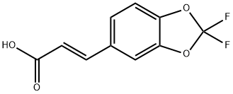 (2E)-3-(2,2-DIFLUORO-1,3-BENZODIOXOL-5-YL)PROPENOICACID 结构式