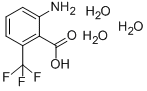 2-AMINO-6-(TRIFLUOROMETHYL)BENZOIC ACID, TRIHYDRATE 结构式