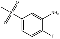 2-氟-5-甲基磺酰苯胺 结构式