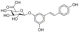 反式白藜芦醇3-O-Β-D-葡糖苷酸 结构式