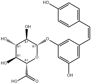 cis Resveratrol 3-O-b-D-Glucuronide 结构式