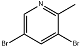 2-甲基-3,5-二溴吡啶 结构式