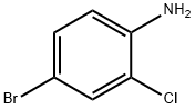 4-溴-2-氯苯胺 结构式