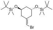 (1R,3R)-5-(溴亚甲基)-1,3-双(叔丁基二甲硅氧基)环己烷 结构式