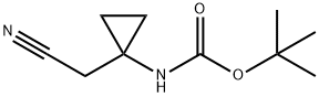 2-[1-(BOC-氨基)环丙基]乙腈 结构式