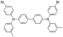 N,N'-双(4-溴苯基-N,N'-二(间甲苯基)联苯-4,4'-二胺 结构式