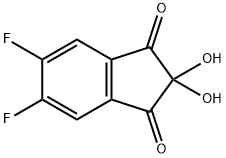 1H-Indene-1,3(2H)-dione, 5,6-difluoro-2,2-dihydroxy- (9CI) 结构式